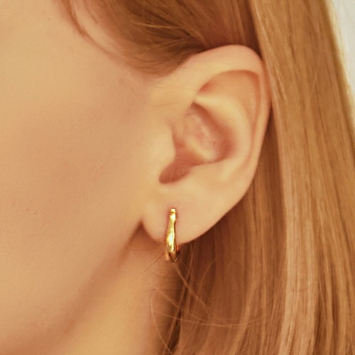[김연아 착용] 18k gold plated kettle-earring